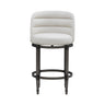 Eunice - Faux Leather Upholstered Swivel Counter Height Barstool