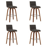 Vienna - 26" Swivel Counter Stool - Walnut Wood