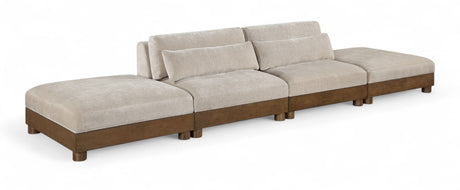 Turin - Fabric Upholstered Modular Sectional - Taupe