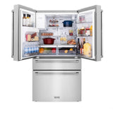 Kitchen Package with Water and Ice Dispenser Refrigerator, 30 in. Gas Range, 30 in. Range Hood, and 24 in. Tall Tub Dishwasher - (4KPRWSGRRH30DWV) -
