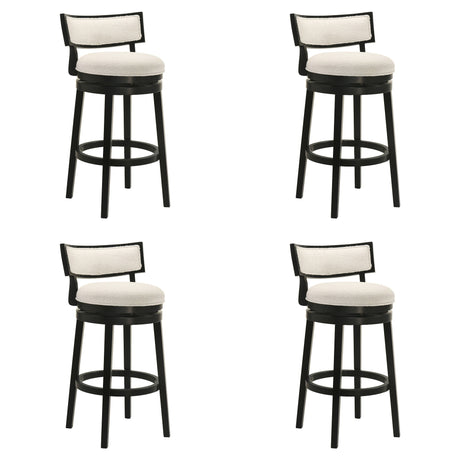 Noely - Modern Farmhouse Swivel Wood Bar Height Kitchen Bar Stool