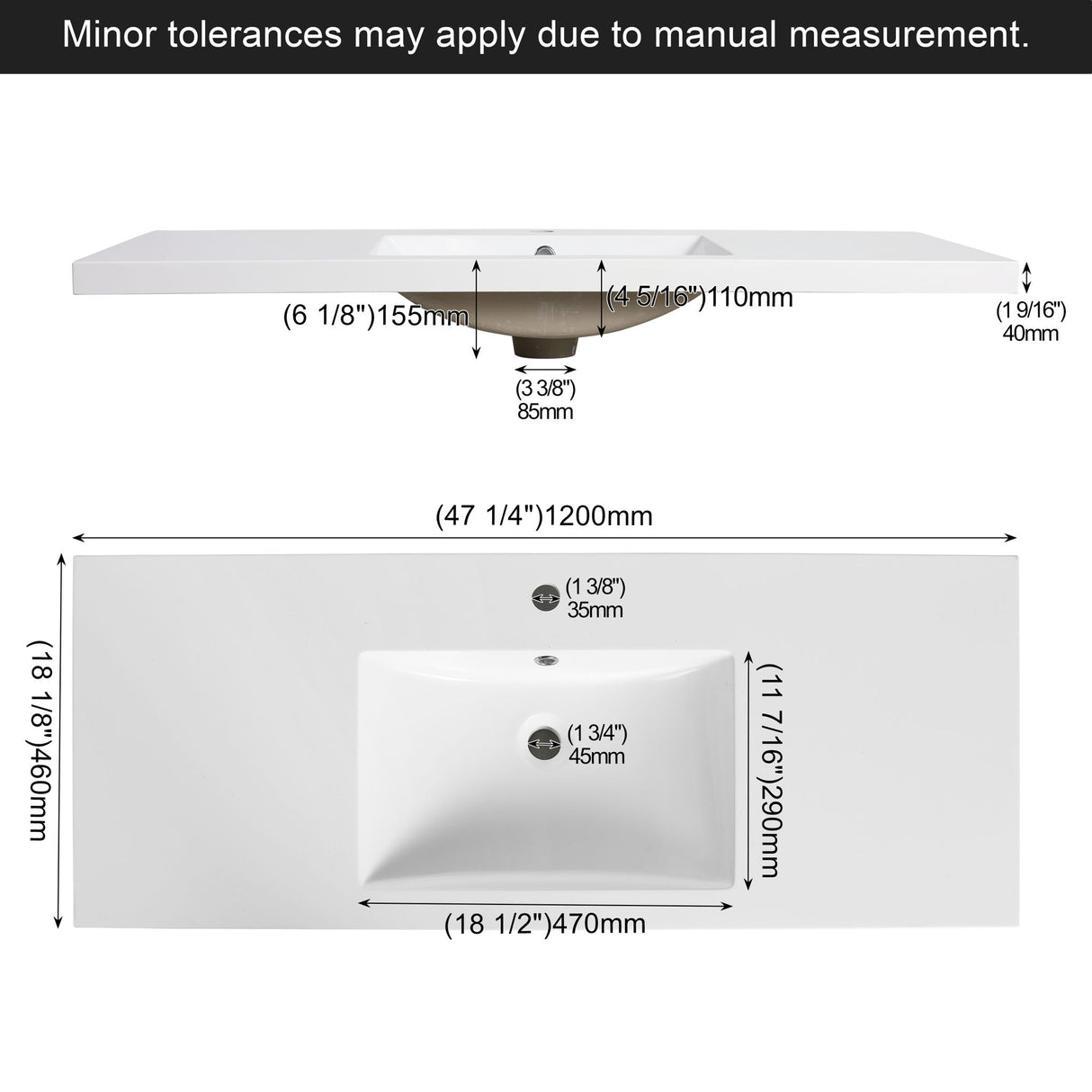 Bathroom Vanity Top With Integrated Sink