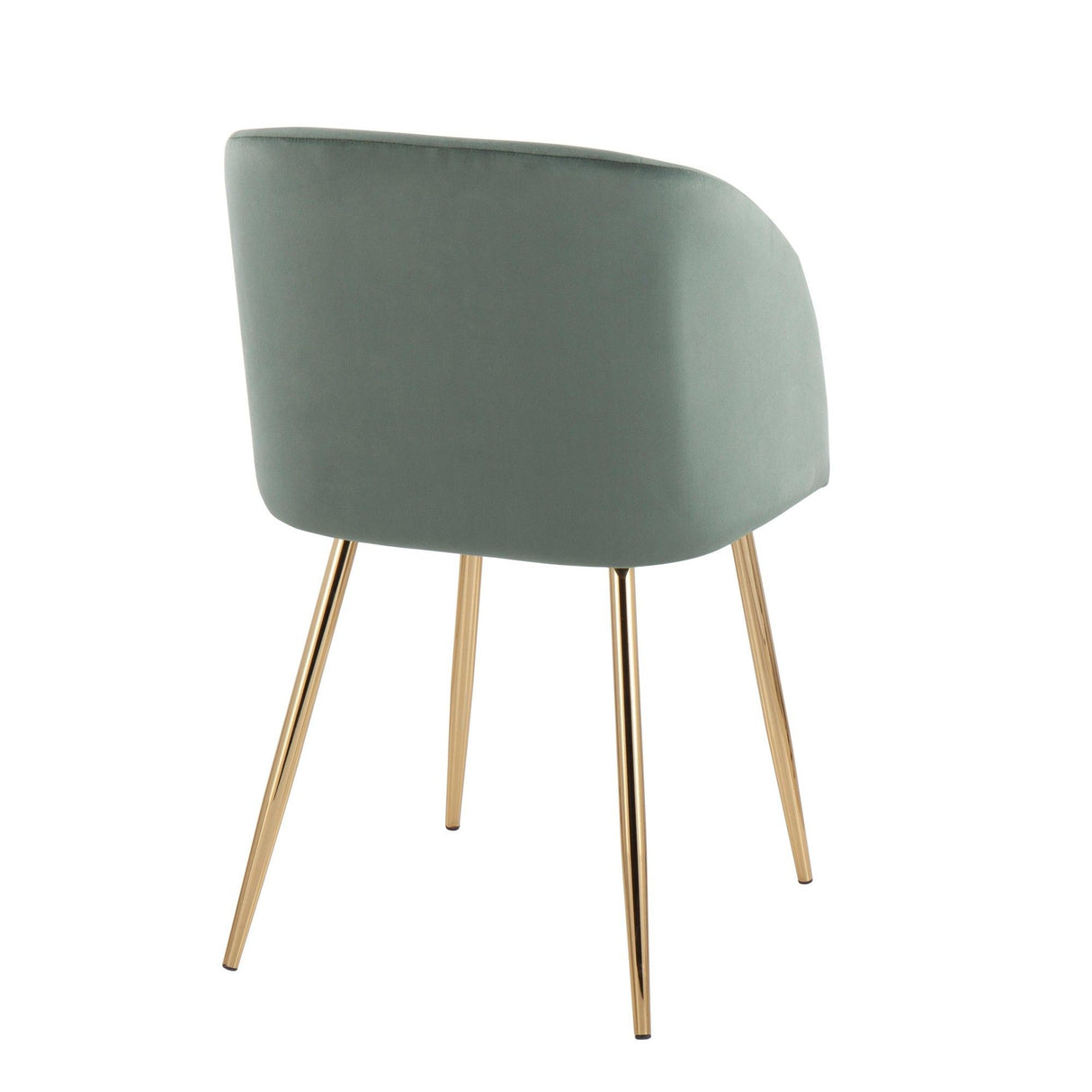 Luna - Contemporary Chair (Set of 2) - Gold Metal