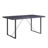 Nakula - Dining Table - Gray Oak & Black