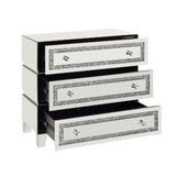 Noralie - 32" Cabinet - Mirrored, Faux Diamonds