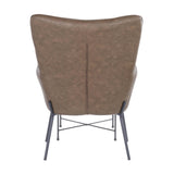 Izzy - Industrial Lounge Chair And Ottoman Set