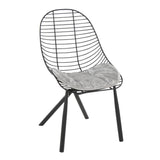 Wired - Contemporary Chair (Set of 2) - Black Metal