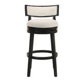 Noely - Modern Farmhouse Swivel Wood Bar Height Kitchen Bar Stool