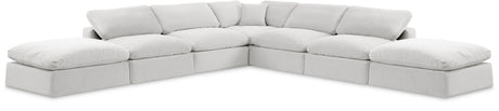 Comfy - 7 Piece Velvet Modular Corner Sectional