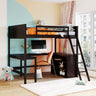 Loft Bed With Shelves With Desk