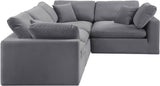 Comfy - 4 Piece Velvet Modular Sectional