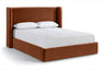 Kendall - Velvet Upholstered Bed - Cognac