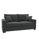 2 Seater Sofa, 2 Throw Pillows For Living Room