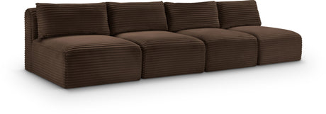 Shaggy - 4 Seat Modular Armless Sofa
