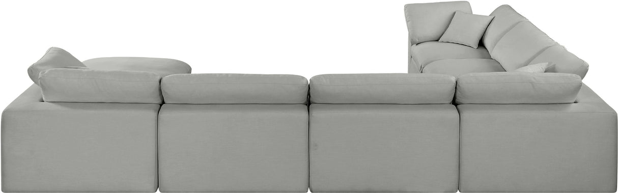 Comfy - 7 Piece Linen Modular Sectional With Chaise