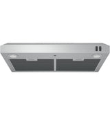 GE JVX5305SJSS - 30 in. Convertible Standard Style  Under The Cabindet Range Hood with 270 CFM, 2 Fan Speeds & 2 LED Lights - Stainless Steel