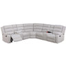 Manual Motion Reclining Loveseat 3 Piece Sectional Set With Console Storage And Cup Holders