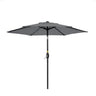 Umbrella With Crank Lift & Tilt, UV-Resistant Canopy For Patio
