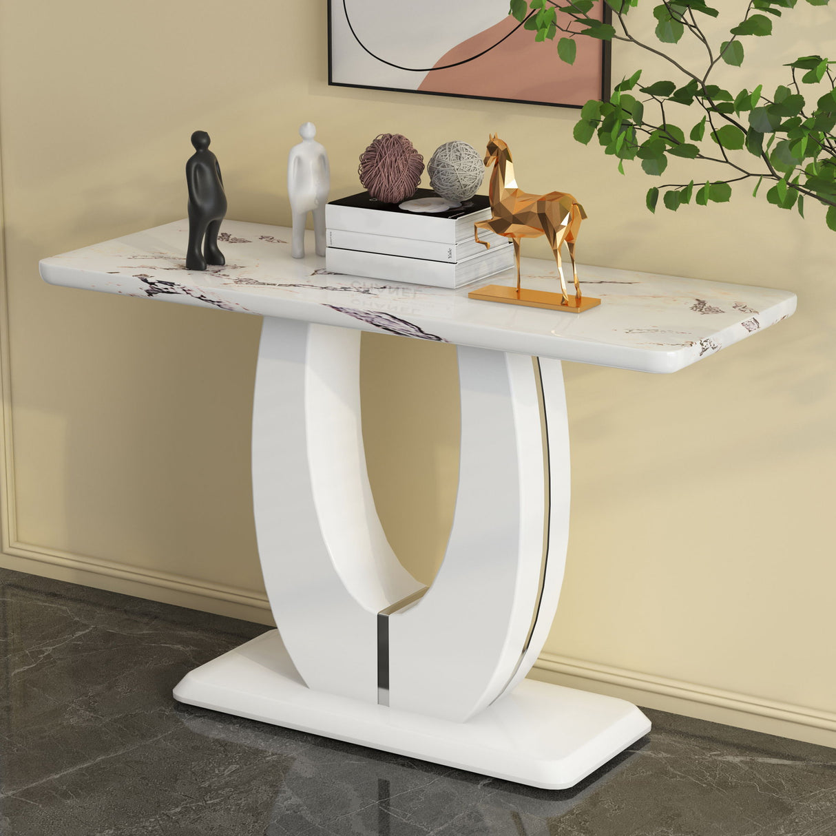Modern Minimalist Rectangular Counter Bar Table