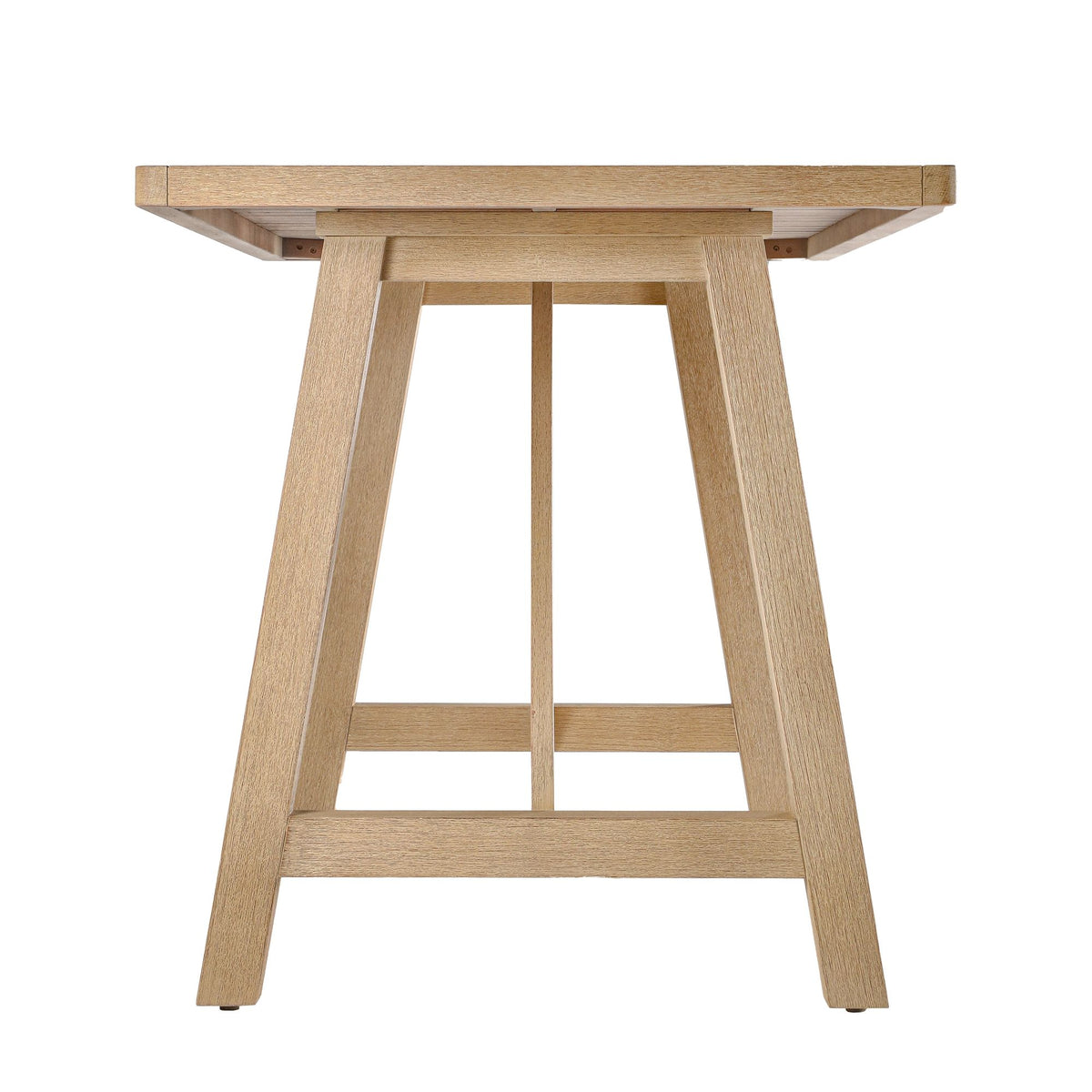 Delfina - 63" Rectangular Outdoor Dining Table, Seats 4 - Natural Eucalyptus
