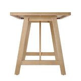 Delfina - 63" Rectangular Outdoor Dining Table, Seats 4 - Natural Eucalyptus