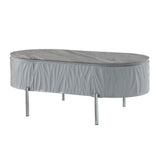 Yukino - Coffee Table - Gray High Gloss & Chrome