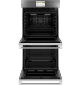 Café CKD70DM2NS5 double wall oven angled view