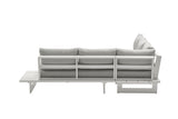 Maldives - Water Resistant Outdoor Patio Sectional With White Frame
