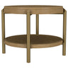 Arini - Round End Side Table With Storage Shelf