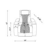 Julian - Power Recliner With Power Headrest And LED Lighting - Silver