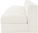 Rummi - Armless Velvet Performance Fabric Upholstered 4 Piece Modular Sofa