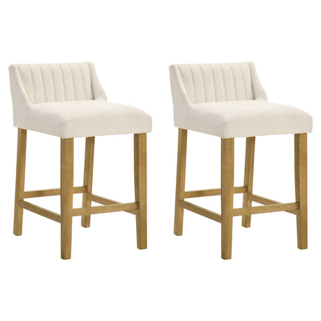 Fauna - Modern Transitional Wood Counter Height Kitchen Bar Stool