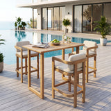 Outdoor Patio Bar Table - Natural