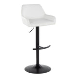 Daniella - Adjustable Barstool With Swivel - Black Metal (Set of 2)