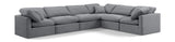 Indulge - Velvet 6 Piece Modular Corner Sectional