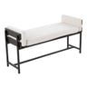 Kari - Farmhouse Bench - Gray Wood
