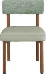 Paramo - Chenille Fabric and Vegan Leather Upholstered Dining Chair
