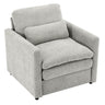 Cozy Upholstered Plush Cushion Armchair For Living Room