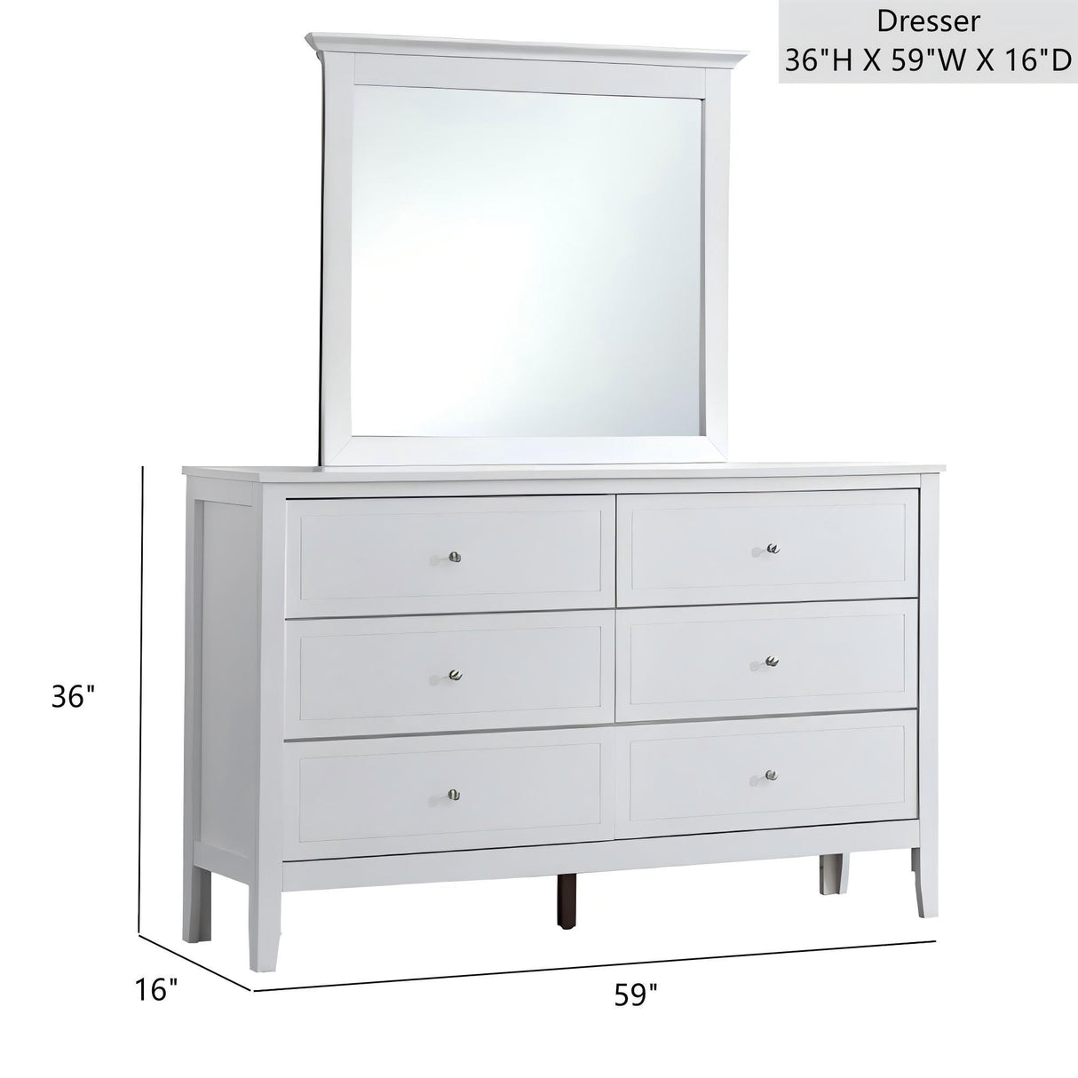 Daniel - Dresser, 6 Drawer