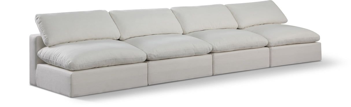 Comfy - Linen Modular Armless Sofa 4 Seats