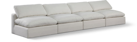 Comfy - Linen Modular Armless Sofa 4 Seats