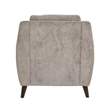 Carly - Upholstered Contemporary Armchair - Espresso Wood