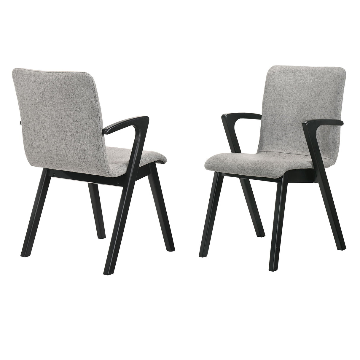 Varde - Upholstered Dining Chairs (Set of 2) - Black / Gray