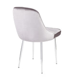 Marcel - Contemporary Dining Chair (Set of 2) - Chrome Frame