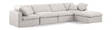 Indulge - Linen 5 Piece Modular Sectional With Chaise