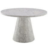 Kacey - Round Dining Table - Engineered Stone