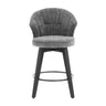 Wing Back Swivel Bar Stools (Set of 2)