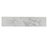 Engineered Marble Stone Bathroom Sink Side Splash - Bianco Carrara Wenato