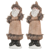 Christmas Gnomes Decorations, Christmas Table Home Ornaments For Holiday Party Gifts (Set of 2) - Beige / White