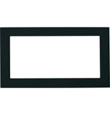 GE JX830DFBB 30 Inch Deluxe Built-In Microwave Trim Kit Black front view